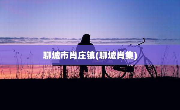聊城市肖庄镇(聊城肖集)