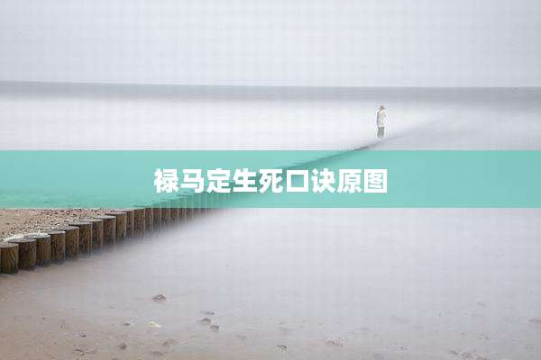 禄马定生死口诀原图
