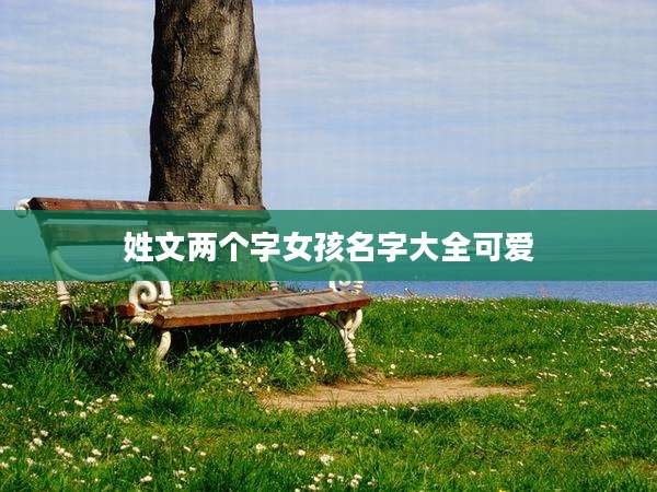 姓文两个字女孩名字大全可爱