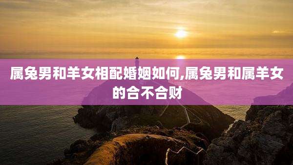 属兔男和羊女相配婚姻如何,属兔男和属羊女的合不合财