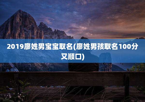 2019廖姓男宝宝取名(廖姓男孩取名100分又顺口)