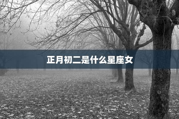 正月初二是什么星座女