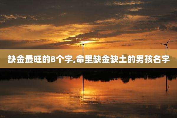 缺金最旺的8个字,命里缺金缺土的男孩名字