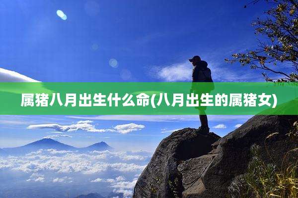 属猪八月出生什么命(八月出生的属猪女)