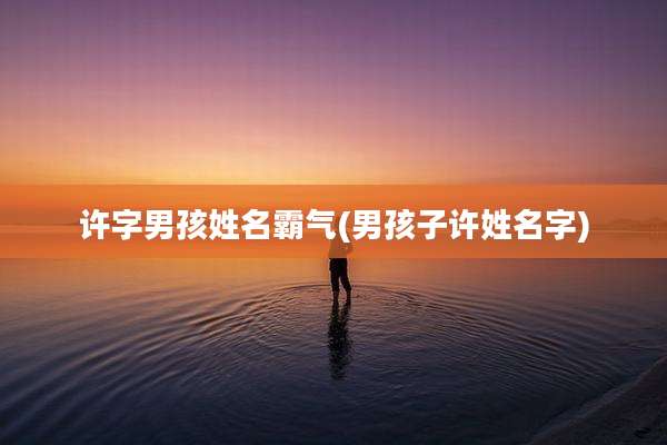 许字男孩姓名霸气(男孩子许姓名字)