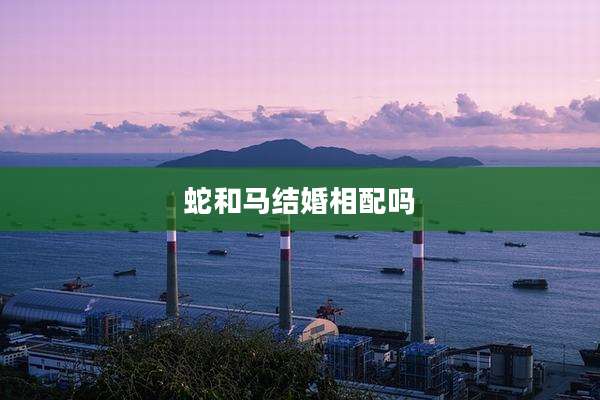 蛇和马结婚相配吗