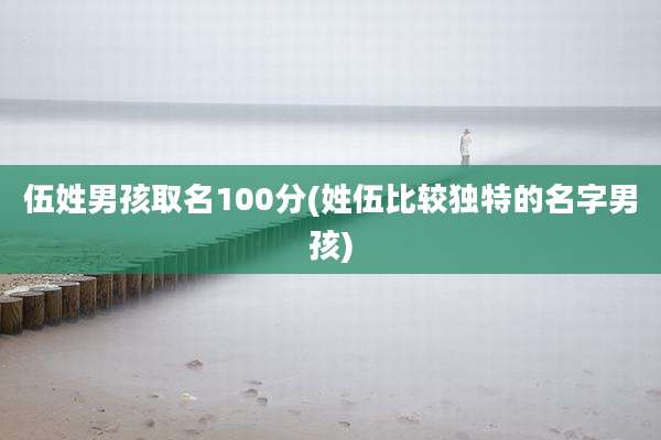 伍姓男孩取名100分(姓伍比较独特的名字男孩)