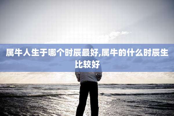 属牛人生于哪个时辰最好,属牛的什么时辰生比较好