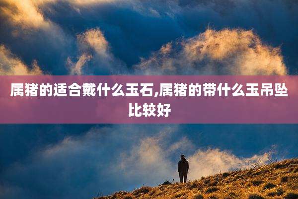 属猪的适合戴什么玉石,属猪的带什么玉吊坠比较好