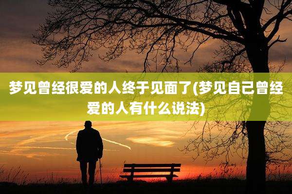 梦见曾经很爱的人终于见面了(梦见自己曾经爱的人有什么说法)