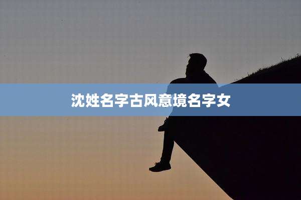 沈姓名字古风意境名字女