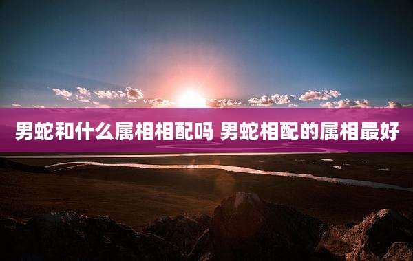 男蛇和什么属相相配吗 男蛇相配的属相最好