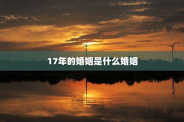 17年的婚姻是什么婚姻