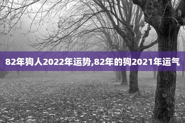 82年狗人2022年运势,82年的狗2021年运气