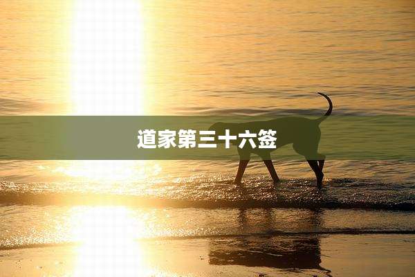 道家第三十六签