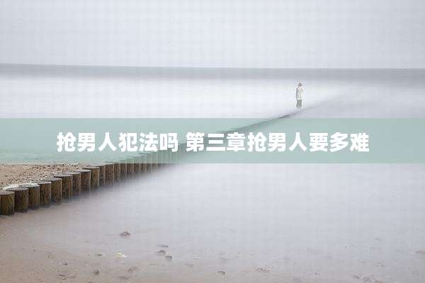 抢男人犯法吗 第三章抢男人要多难