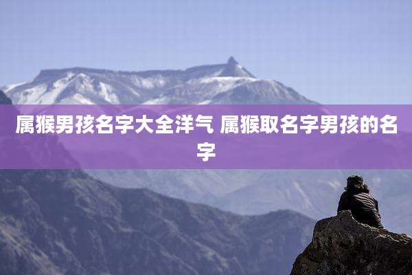 属猴男孩名字大全洋气 属猴取名字男孩的名字
