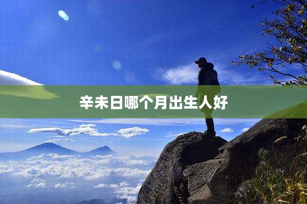 辛未日哪个月出生人好