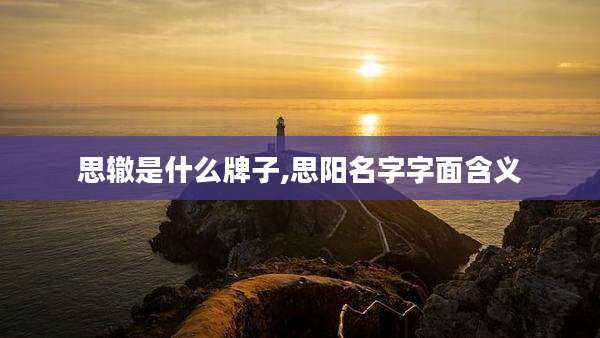 思辙是什么牌子,思阳名字字面含义