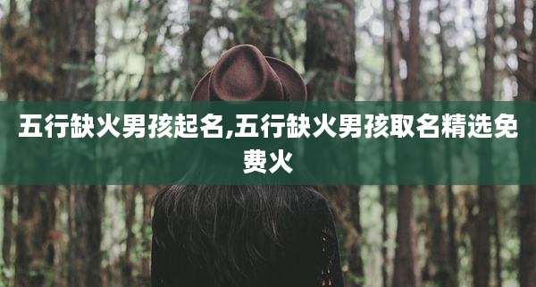 五行缺火男孩起名,五行缺火男孩取名精选免费火