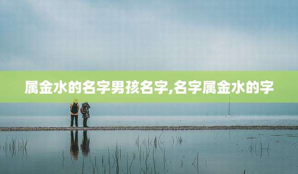 属金水的名字男孩名字,名字属金水的字