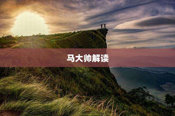 马大帅解读