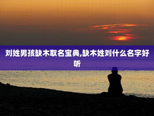 刘姓男孩缺木取名宝典,缺木姓刘什么名字好听