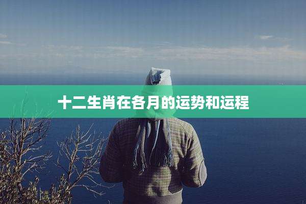 十二生肖在各月的运势和运程