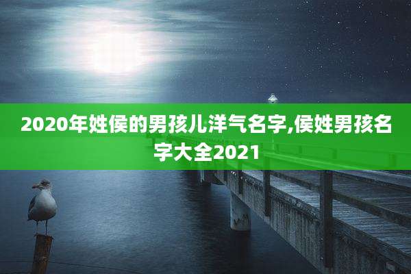 2020年姓侯的男孩儿洋气名字,侯姓男孩名字大全2021