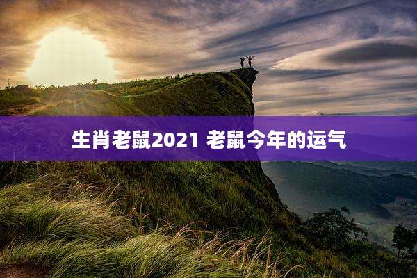 生肖老鼠2021 老鼠今年的运气
