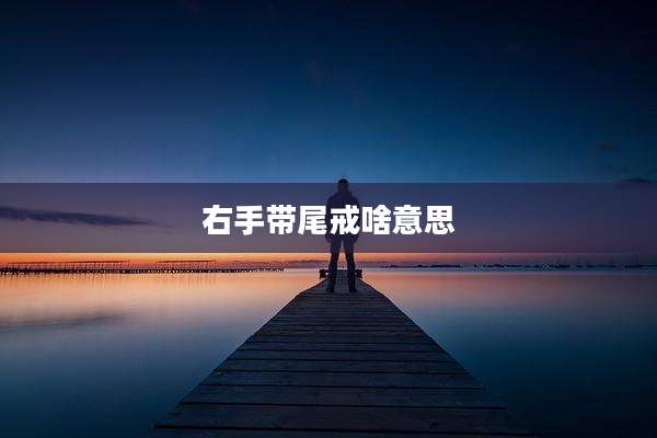 右手带尾戒啥意思