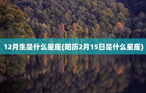 12月生是什么星座(阳历2月15日是什么星座)