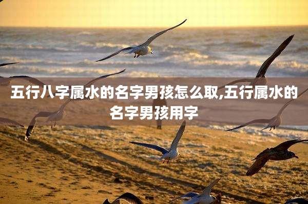 五行八字属水的名字男孩怎么取,五行属水的名字男孩用字