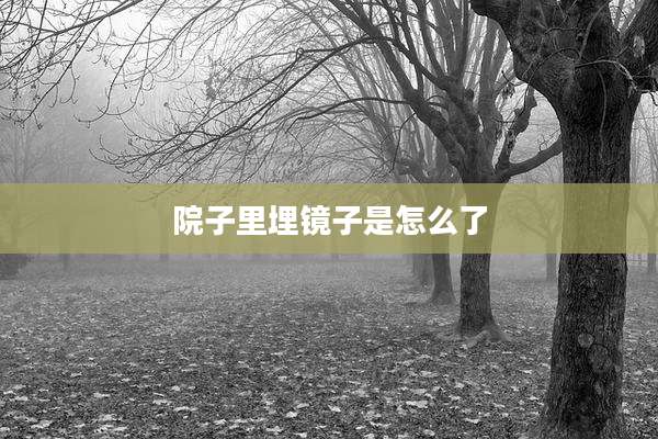院子里埋镜子是怎么了