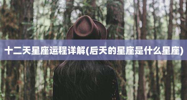 十二天星座运程详解(后天的星座是什么星座)