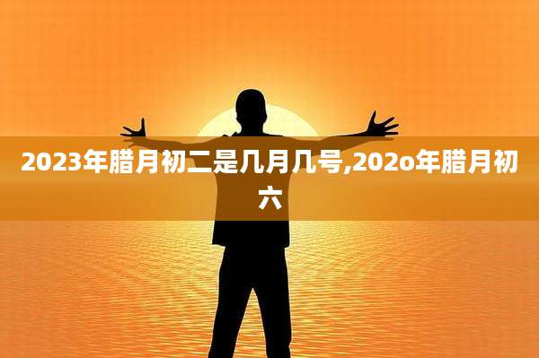 2023年腊月初二是几月几号,202o年腊月初六