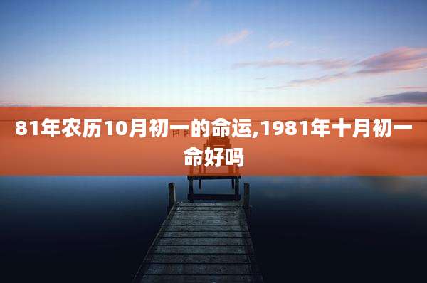 81年农历10月初一的命运,1981年十月初一命好吗