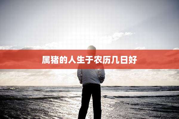 属猪的人生于农历几日好