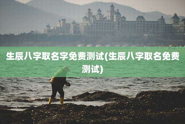 生辰八字取名字免费测试(生辰八字取名免费测试)