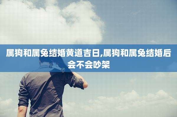 属狗和属兔结婚黄道吉日,属狗和属兔结婚后会不会吵架