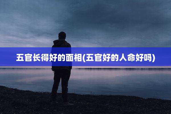 五官长得好的面相(五官好的人命好吗)