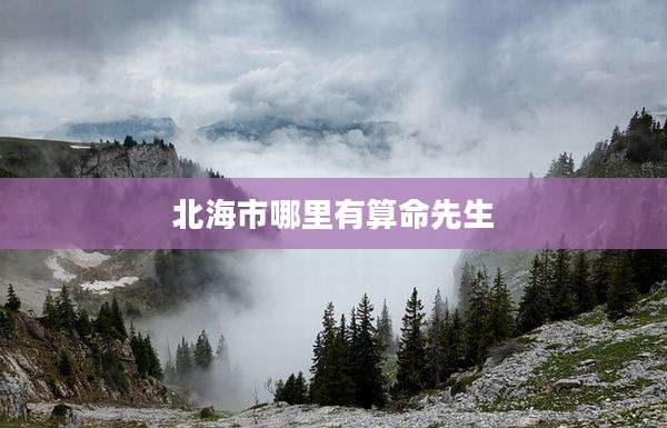 北海市哪里有算命先生