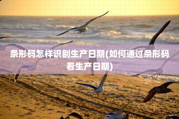 条形码怎样识别生产日期(如何通过条形码看生产日期)