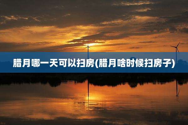 腊月哪一天可以扫房(腊月啥时候扫房子)