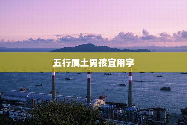 五行属土男孩宜用字