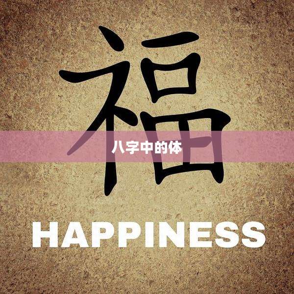 八字中的体