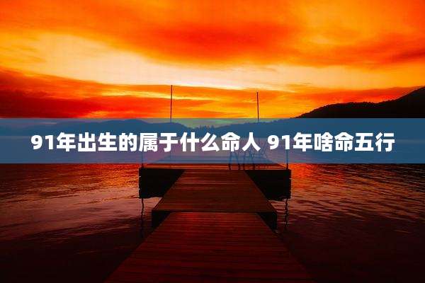 91年出生的属于什么命人 91年啥命五行