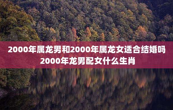 2000年属龙男和2000年属龙女适合结婚吗 2000年龙男配女什么生肖