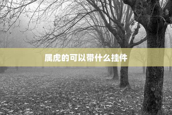 属虎的可以带什么挂件