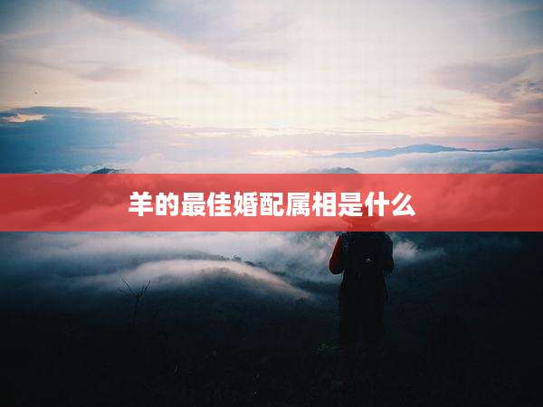 羊的最佳婚配属相是什么
